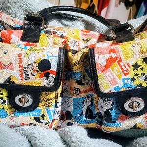 Colorful Cartoon Print Handbag